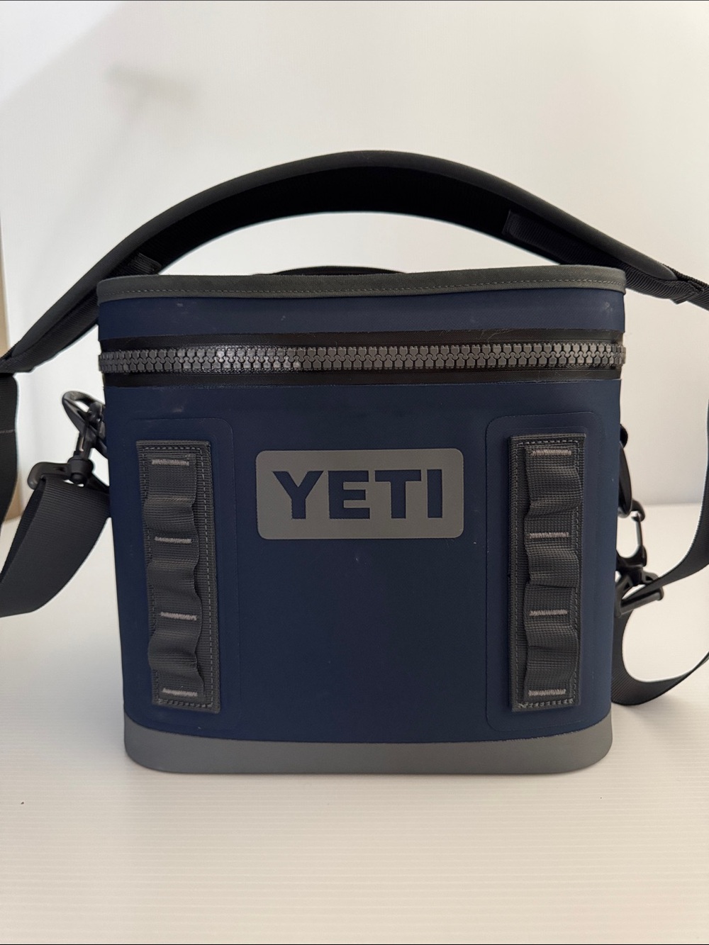 Yeti Navy Blue Soft Cooler Tote with Gray Accents